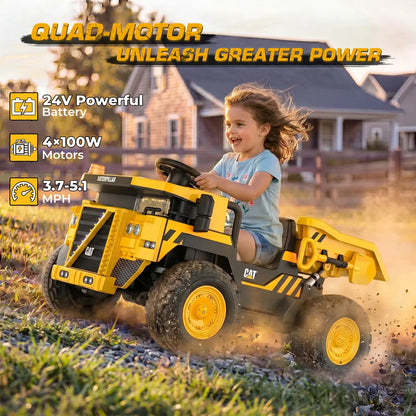24V Dump Truck Ride-On with EVA tires