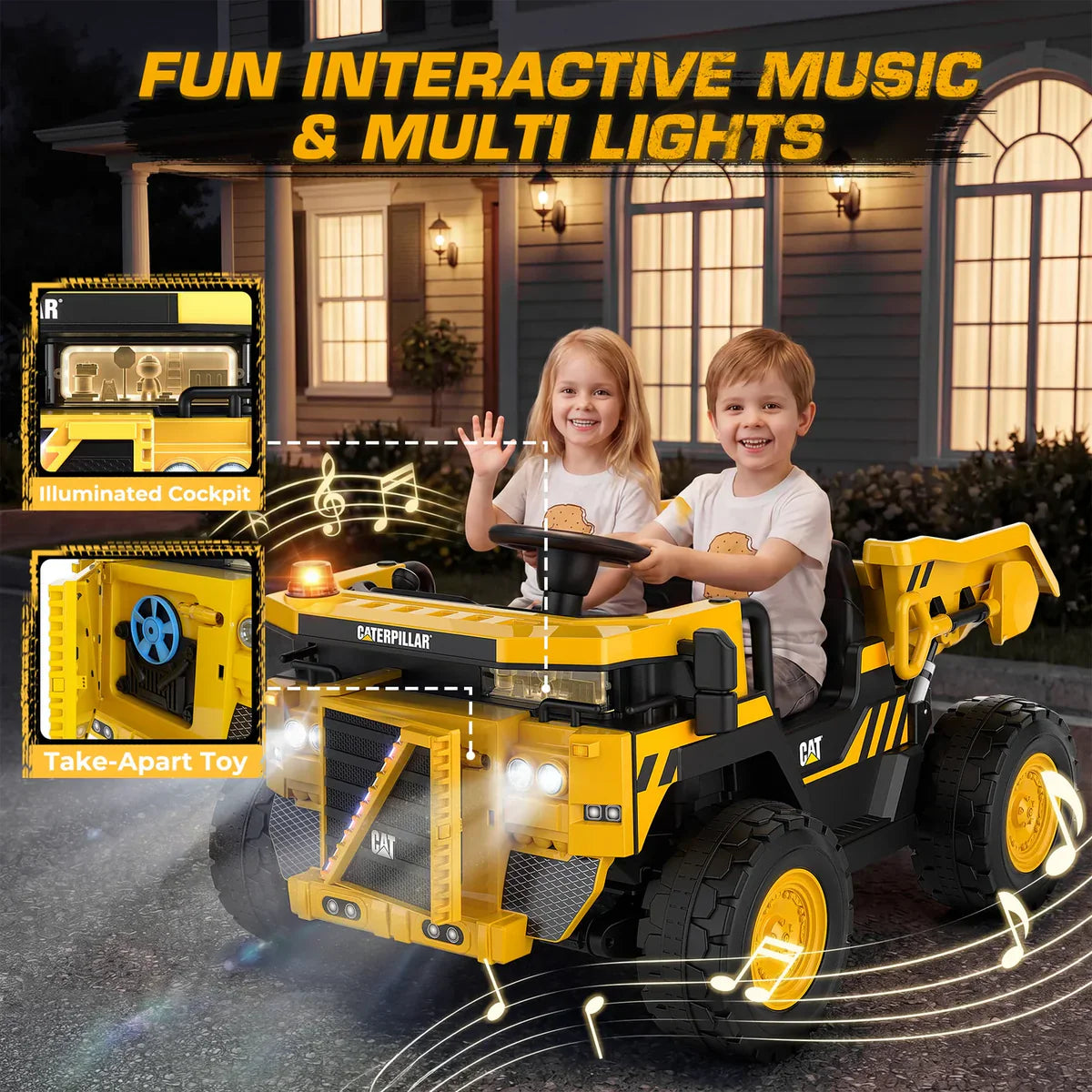 24V Dump Truck Ride-On with EVA tires