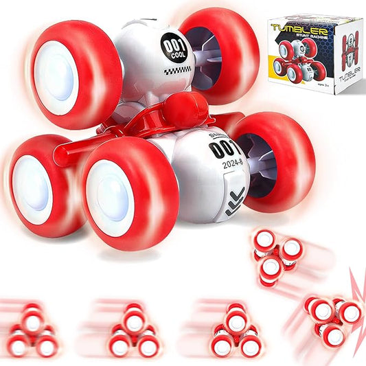 Rotating Stunt Car Toy Pull Back Truck for Toddler